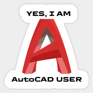 AUTOCAD PROFISSIONAL , NEW AUTOCAD DESIGN , T shirt Autocad design & CLEAN SIMPLE DESIGN AUTOCAD Sticker